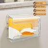 Simple Wall Mounted Tissue Box Tissue Storage Case Tissue Dispenser Box For Kitchen Hanging Tissue Box Bathroom Supplies