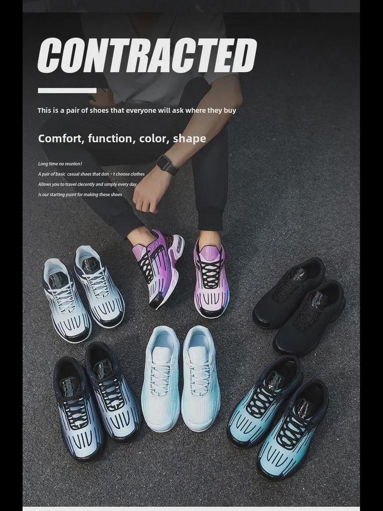 2025 Spring Collection: Air Cushion Sports Shoes - Trendy, Plus Size, Unisex Casual & Running Shoes