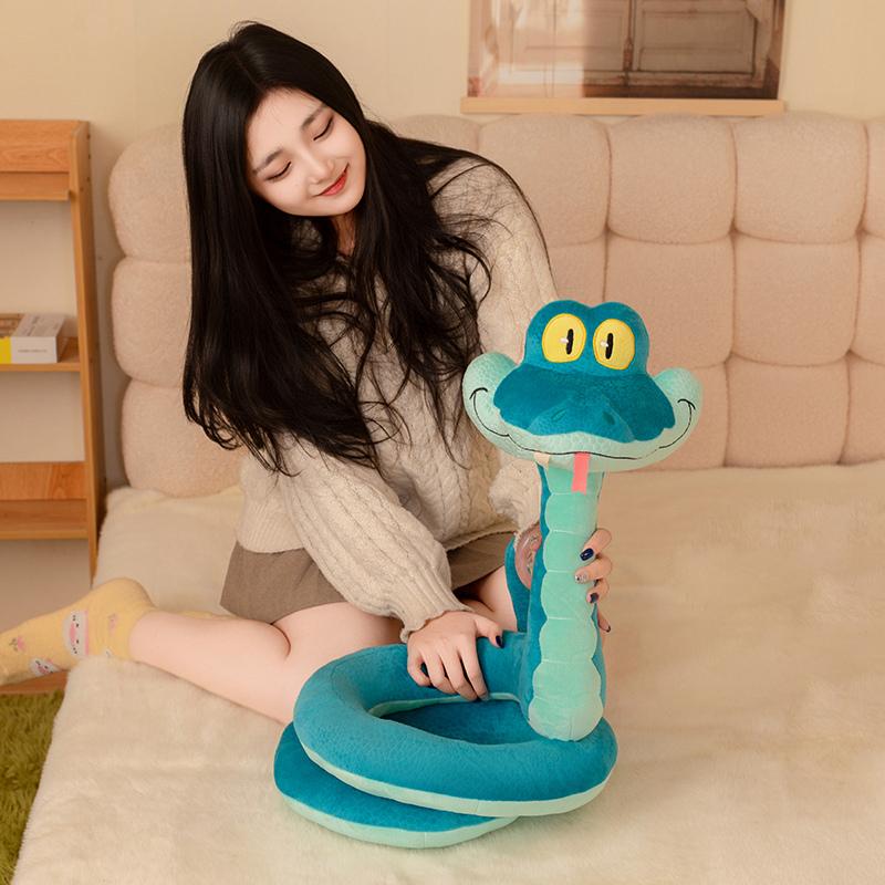 Nuevo Peluche de Serpiente de Dibujos Animados Anime Cobra Serpiente Venenosa Muñeco Adorable Pequeña Serpiente de Peluche Regalo de Cumpleaños para Niños