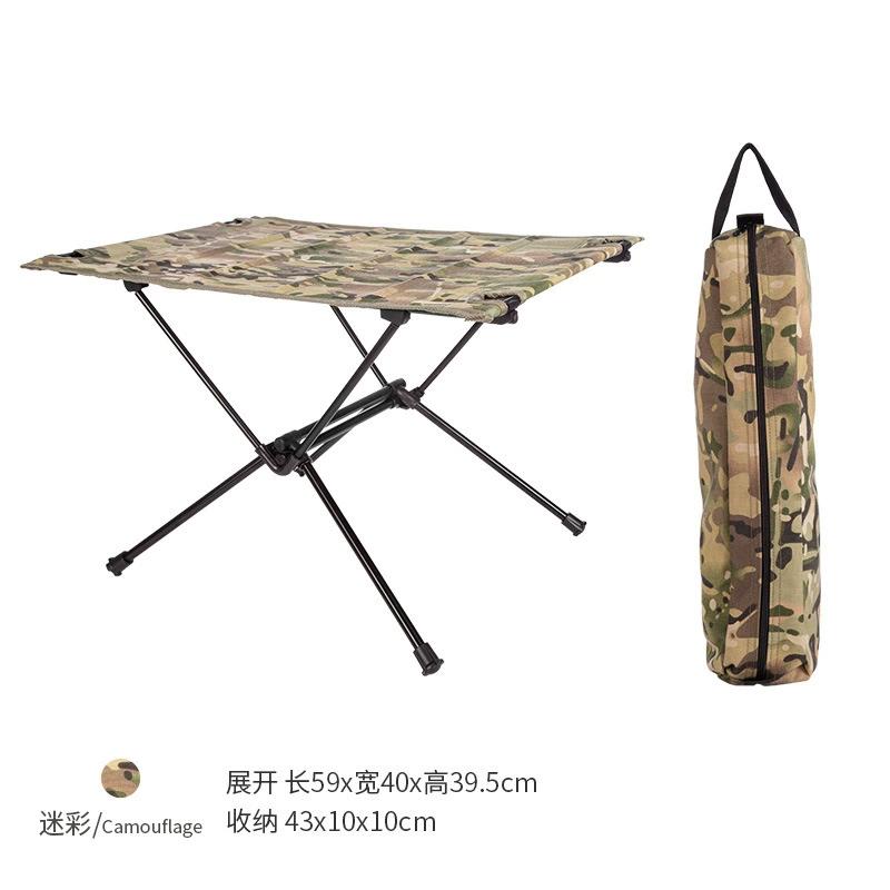 Tragbarer Klapptisch aus Stoff, leicht zu tragen, BBQ-Campingtisch 60x40cm