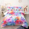Rainbow Butterfly Bedding Sets, Cute Bedding Sets Galaxy Butterfly Comforter Sets All Season 1 Duvet Cover And 2 Pillowcases