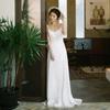 Light Wedding Dress Camisole Style 1011 New Bridal Wedding Toast Dress, Satin Minimalist Forest Style Travel Photography Studio