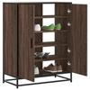 VidaXL Shoe Cabinet Brown Oak Engineered Wood and Metal 3300869
