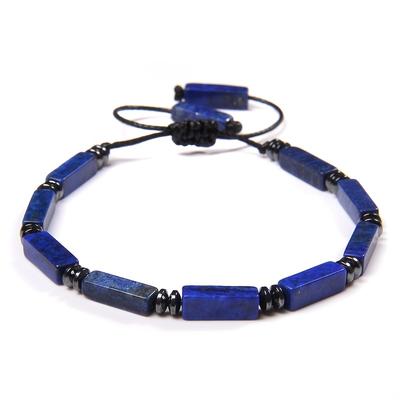Bracciale alla Moda Fatto a Mano con Perline di Pietra Naturale, Regalo di Natale San Valentino, Design Resistente con Perline