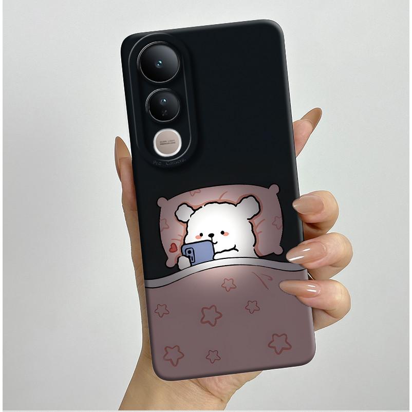 For Vivo V50 Lite 5G Phone Case Aesthetic Luxury Soft Silicone Shockproof Camera Lens Protective Back Covers Anti Slip Fundas