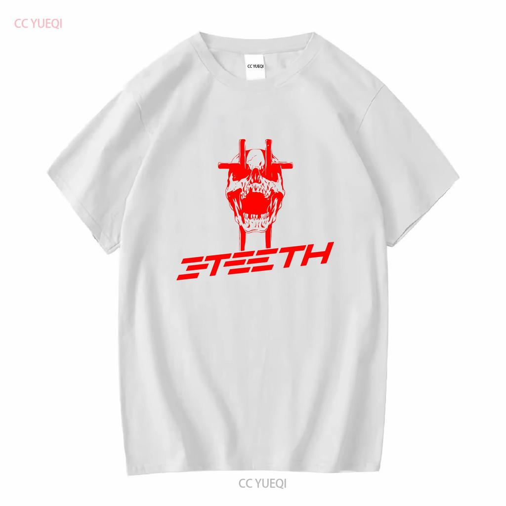 NEW ARRIVAL 3 TEETH AMERICAN METAL BAND T SHIRT long or short sleeves vintage Washed Versatile Slightly homme designer clothes