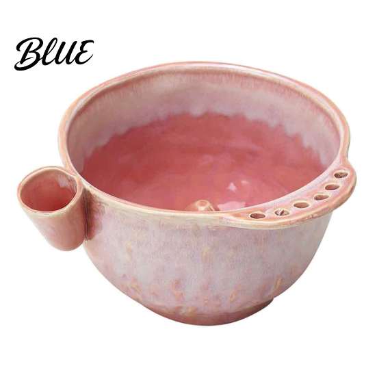 Ciotola con Filtro Integrato Ceramica Girevole per Lavaggio Frutti di Bosco Colino Girevole per Frutta con Fori di Drenaggio Strumento di Preparazione Cucina per Fragole