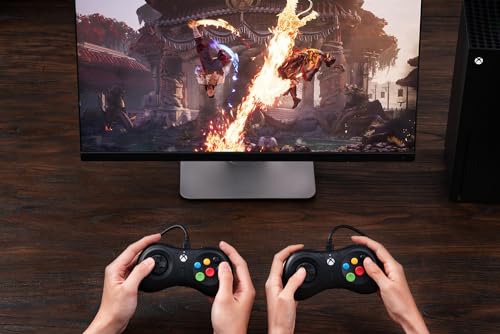 8BitDo M30 Wired Controller for Xbox Series X|S, Xbox One, and Windows, 6-Button Layout - Officially Licensed
