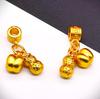 New Year Golden Sand Women's Good Fortune Necklace: Alloy Pendant for Wealth & Blessings