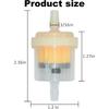 10-Pack 3/16" Magnetic Inline Fuel Filter, Universal Gas Filter for Motorcycle, ATV, UTV, Dirt Bike, Go Kart, Lawn Mower & Small Engines - Enhances