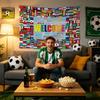 World National Flags Welcome Banner Tapestry 210x150cm Polyester Fabric Background for Sports Event Party Wall Decoration