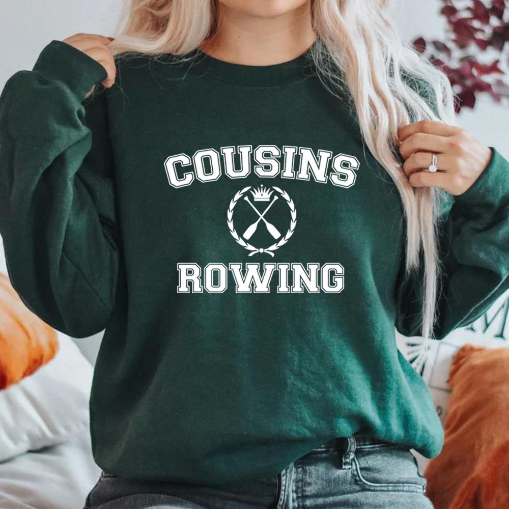 

Свитшот Cousins Rowing Свитшоты Лето, когда я похорошела Толстовка Cousins Beach Пуловеры Команда Конрада Топ Одежда унисекс L темно-зеленого