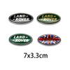 ABS 7cm Car Front Grille Rear Emblem Sticker for Land Rover Discovery Range Rover Evpque Defender 3 4 Freelander OVERFINCH SA0