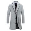 Men's Coat Men's Clothing Korean Version Slim Fit Medium and Long Trench Coat Men's Fabric Jacket