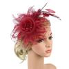 Elegant Feathers Fascinator Hat Exquisite Bride Headdress Fashion Tea Party Mesh Hair Band  Wedding