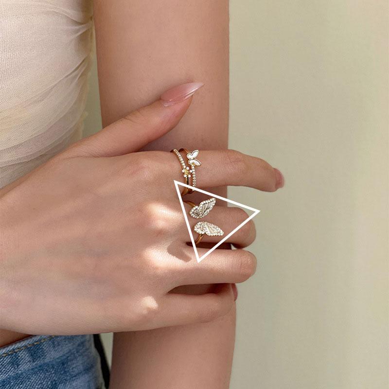 PANJBJ 925 Stamp Silver Color Rabbit Ears Ring for Women Girl Irregular Animal Cute Jewelry Birthday Gift Wholesale Dropshipping