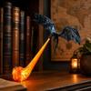 3D Printed Fire Breathing Dragon LED Lamp, Fantasy Dragon Night Light, Desktop Shelf Decor, USB Rechargeable Creative Home Ornament Gift