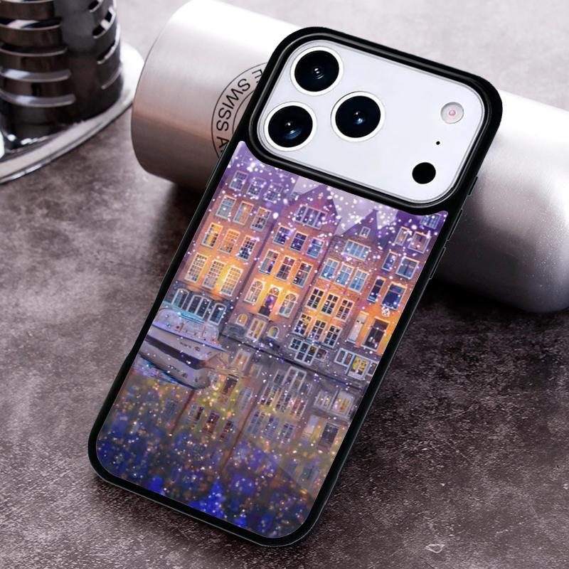 Amsterdam City Poster Phone Case For iPhone 17 16 15 14 13 12 11 Pro Max Plus 17Air Soft Silicone Cover