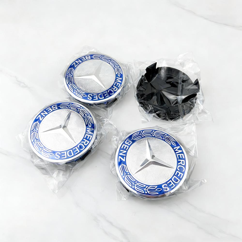 4pcs 75mm Car Wheel Center Logo Hub Cap For Mercedes Benz W211 W205 W213 W203 C218 A207 CLA CLS E Class Accessories