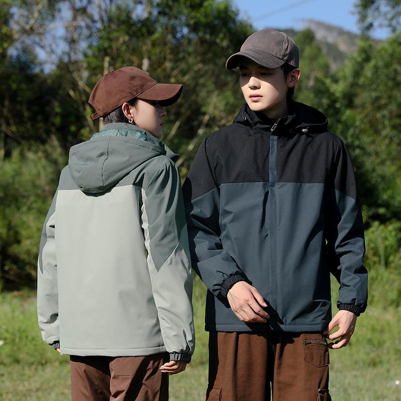 Men's Cotton Clothes Graphene Thickened Inside To Keep Warm Winter Cold Windproof and Waterproof Outdoor Sports Couple Cotton-padded Clothes