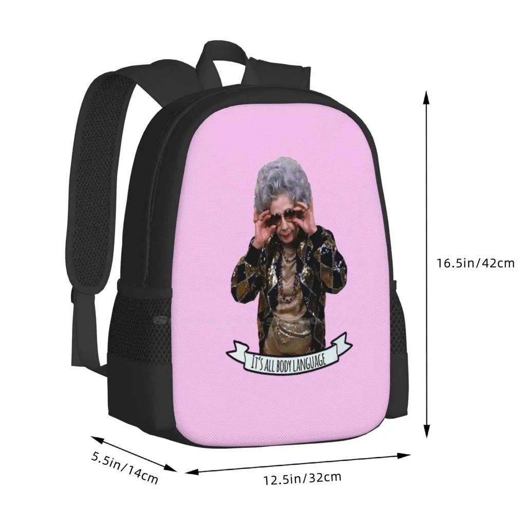 Grandma Yetta Fashion Pattern Design Travel Laptop School Backpack Bag Grandma Yetta Quotes What In Language Fine Fran The Nanny