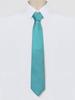 [Allegra K] Men's Formal Tie, 145cm, Solid Color Narrow Stripe Tie, Graduation Suit Tie, Lake Blue, One Size