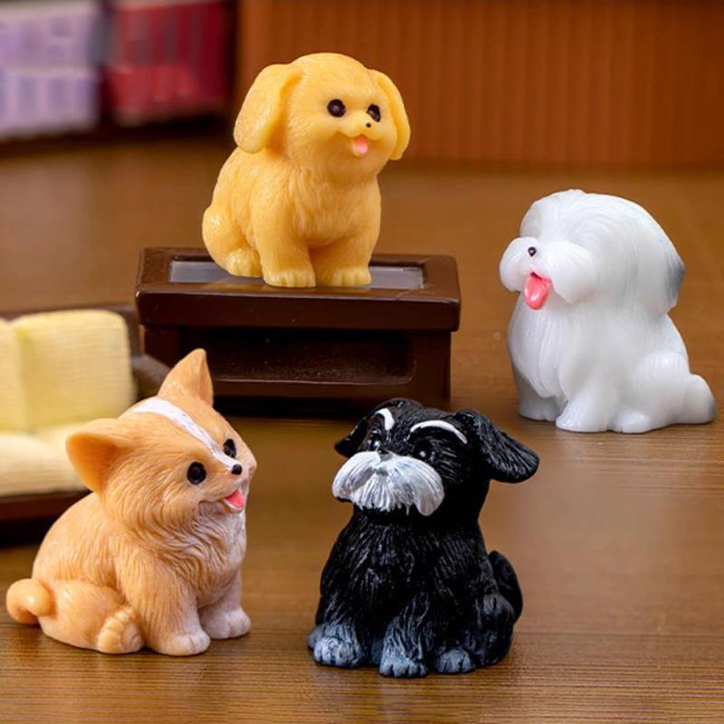 Мини-статуэтка собаки из смолы — фото 15