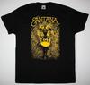 Vtg SANTANAAAA Kapela LION Těžká Bavlna Černé Tričko Pro Muže UR113 Unisex Tričko