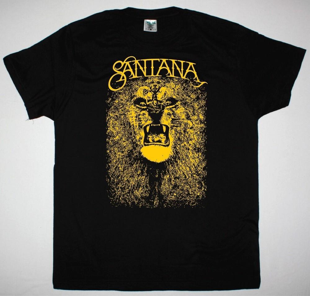 

Vtg SANTANAAAA Band LION Heavy Cotton Black T Shirt For Men UR113 Unisex T-Shirt XXXL