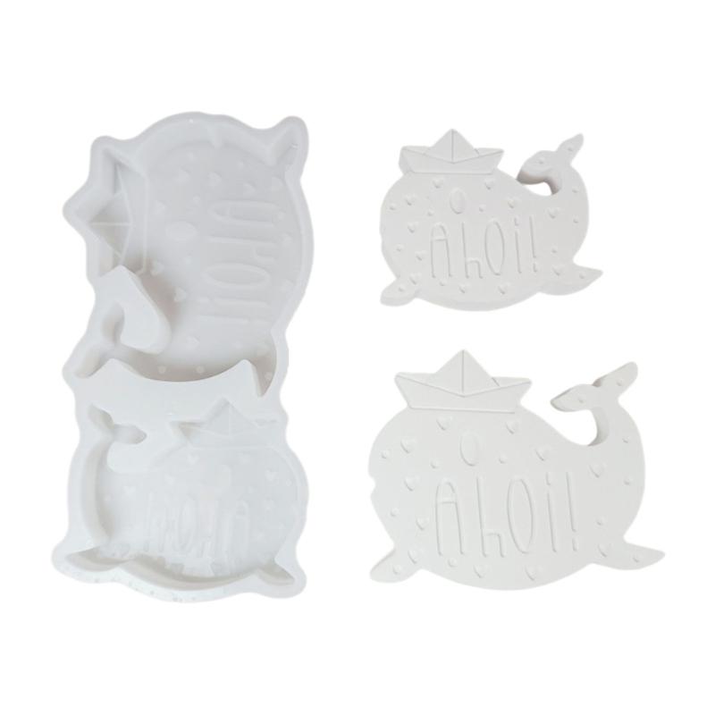Whale Shape Silicone Candle Molds for Making Candle Soap Making Mold Sea Animal Silicone Candle Molds for Epoxy Resin 1