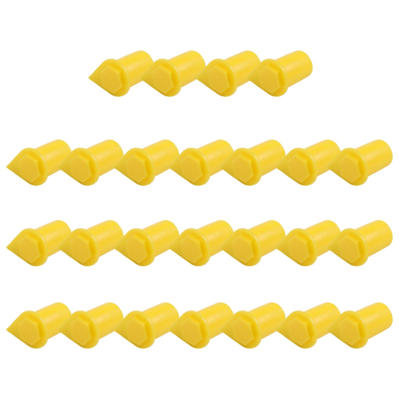 Индикаторы гаек 21 мм Колпачки-индикаторы Предотвращают повреждение ступицы колеса Универсальное использование