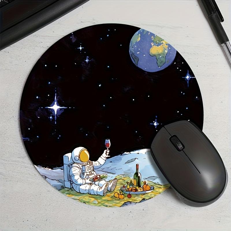Space Travel Round Mouse Pad Non-Slip Desk Mat Desk Accessories Desktop Computers Carpet Pc Gamer Gamepad Mousepad Gaming