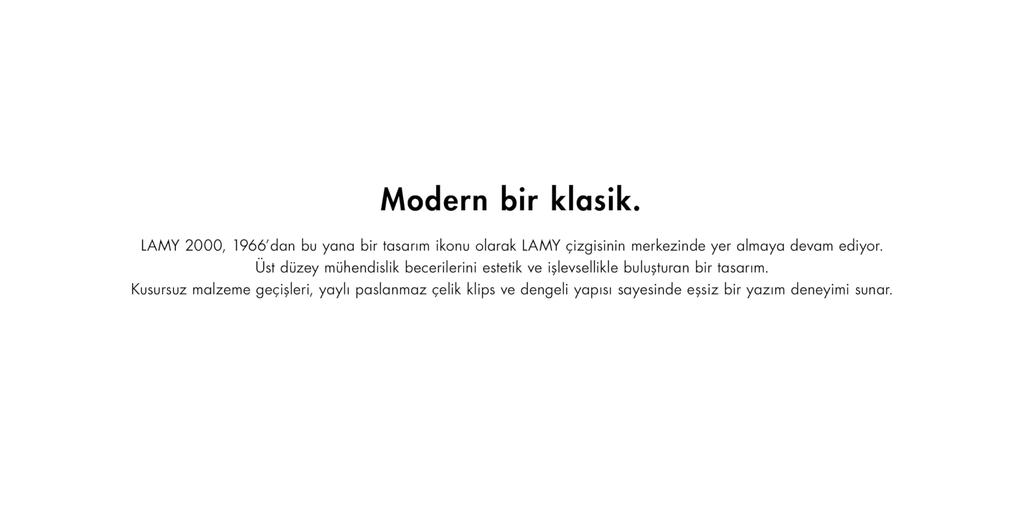 Lamy Elegant Fountain Pen Lamy 002 2000 Metal M (4014519647492)