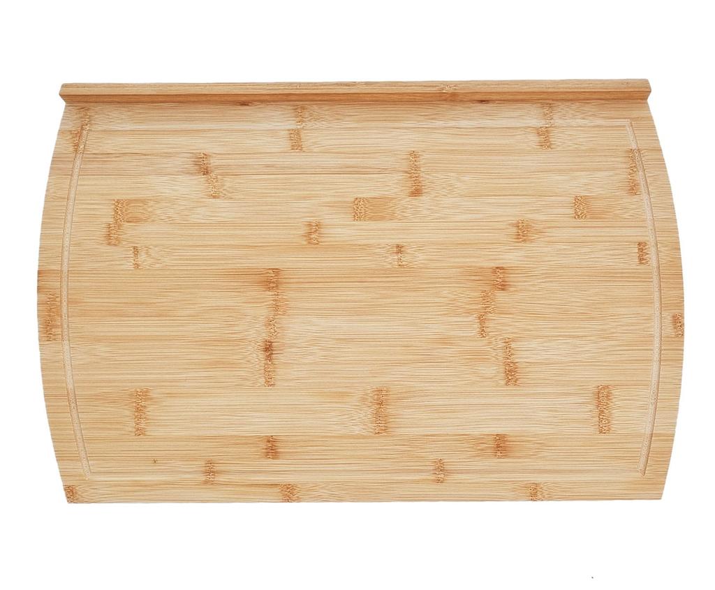 Stolnica bambusowa 58x38cm dwustronna z rantem KINGHOFF KH-1685