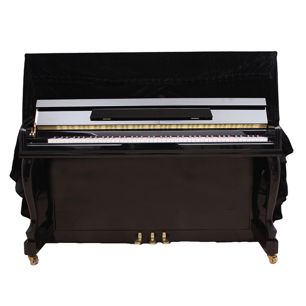 5Colors Fashionable Pleuche Upright Full Piano Dust Cover  Instruments Accessory Decoration