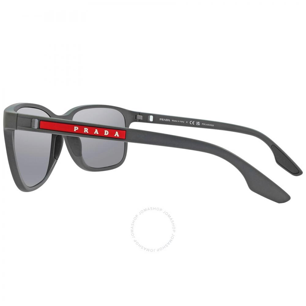 Prada Linea RoSSa Polarized Dark Grey Mirror Square Men S SunglaSSeS pS 02wS Ufk07h 57