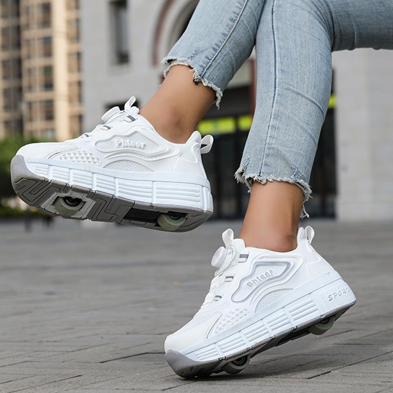 Children's Runaway Shoes Student Roller Skates Girls' Runaway Shoes Double Wheels New Boys' Skating Roller Shoes