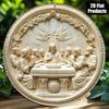 Last Supper Metal Tin Sign Round Wall Art Bar Cafe Kitchen Decor