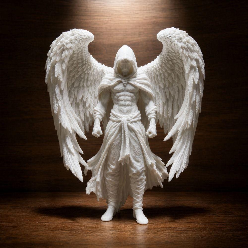 Creative Angel Statue with Wings 3D Printed Desktop Ornaments Office Desk Display