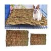 Simple Grass Mats for Rabbit Straw Hay Woven Pet Bed Cage Mats Sleeping Chewing Nesting and Toys