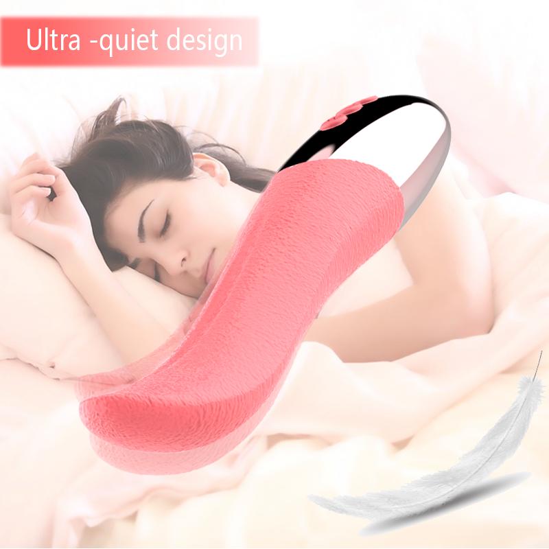 Tongue Vibrator For Female Tongue Licking Clitoral G-spot Stimulator Oral Sex Vaginal Masturbator Sex Toys For Women