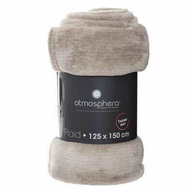 FLANNEL BLANKET 125x150 beige WARM cozy