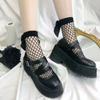 Lolita Socks Women's Medium Tube Ins Fishnet Stockings Short Simple Bow Jk Student Cute Socks Sexy