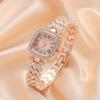 Starry Sky Square Diamond Studded Women's Fashion Watch with Bracelet Style