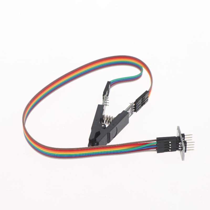 Sop8 To Dip8 Programmer Testing Clip 8 Pin Ic Test Clip Clamp Pitch 1.27Mm For Eeprom 93Cxx 25Cxx 24Cxx In Circuit Programming