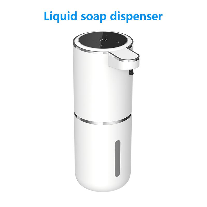 White Liquid Soap Dispenser Automatic Foam Dispenser TYPE C 4 Level 380ML Smart Soap Dispensers Bathroom Accessories