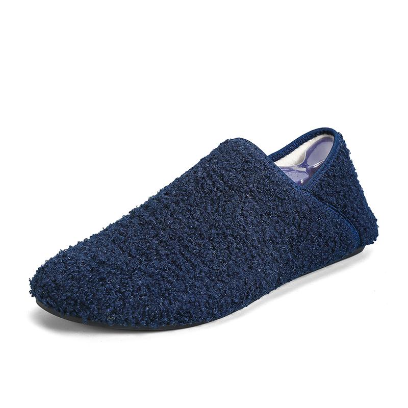 Yrzl Winter Slippers Men Couple Slippers Non-Slip Warm Women And Men Slipper Indoor Soft Shoes Comfortable Flat Home Cotton Shoe
