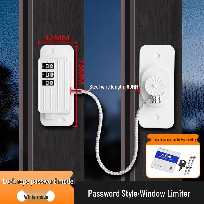 Rong Yu Bai No-Drill Stainless Steel Window Safety Locks