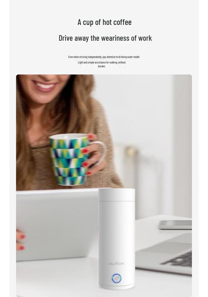 Portable Electric Heating Cup: Fast-Heating Insulated Mini Kettle & Health Pot