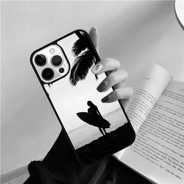 Summer beach surfboard surfing Phone Case Cover For iPhone 17 Air 15 16 Pro Max 14 13 12 11 Pro Max Plus Coque